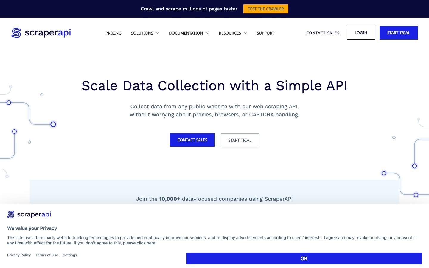 Scraperapi Dashboard Screenshot